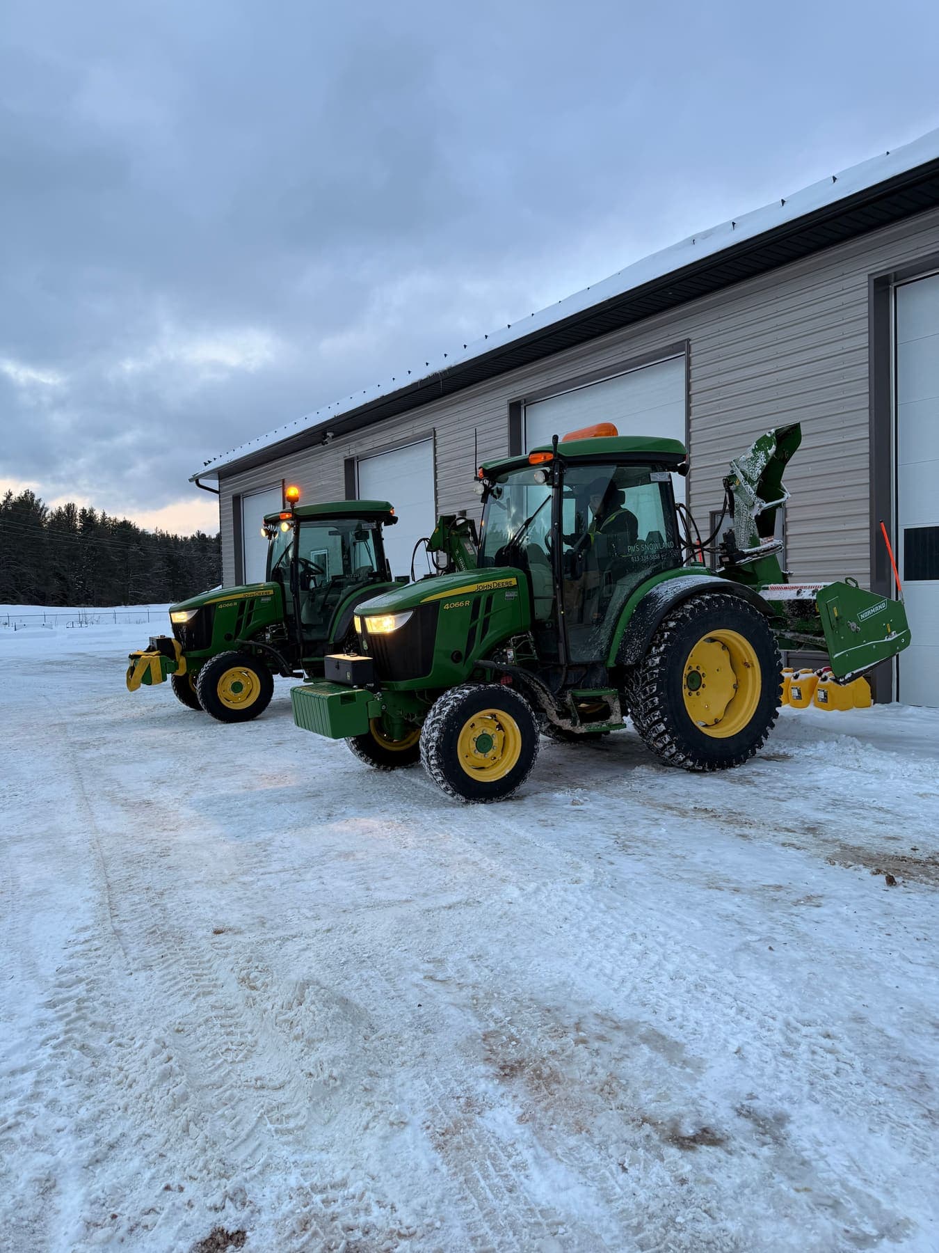 PVS SnowLand crew clearing a property after a snowfall — Ottawa Valley