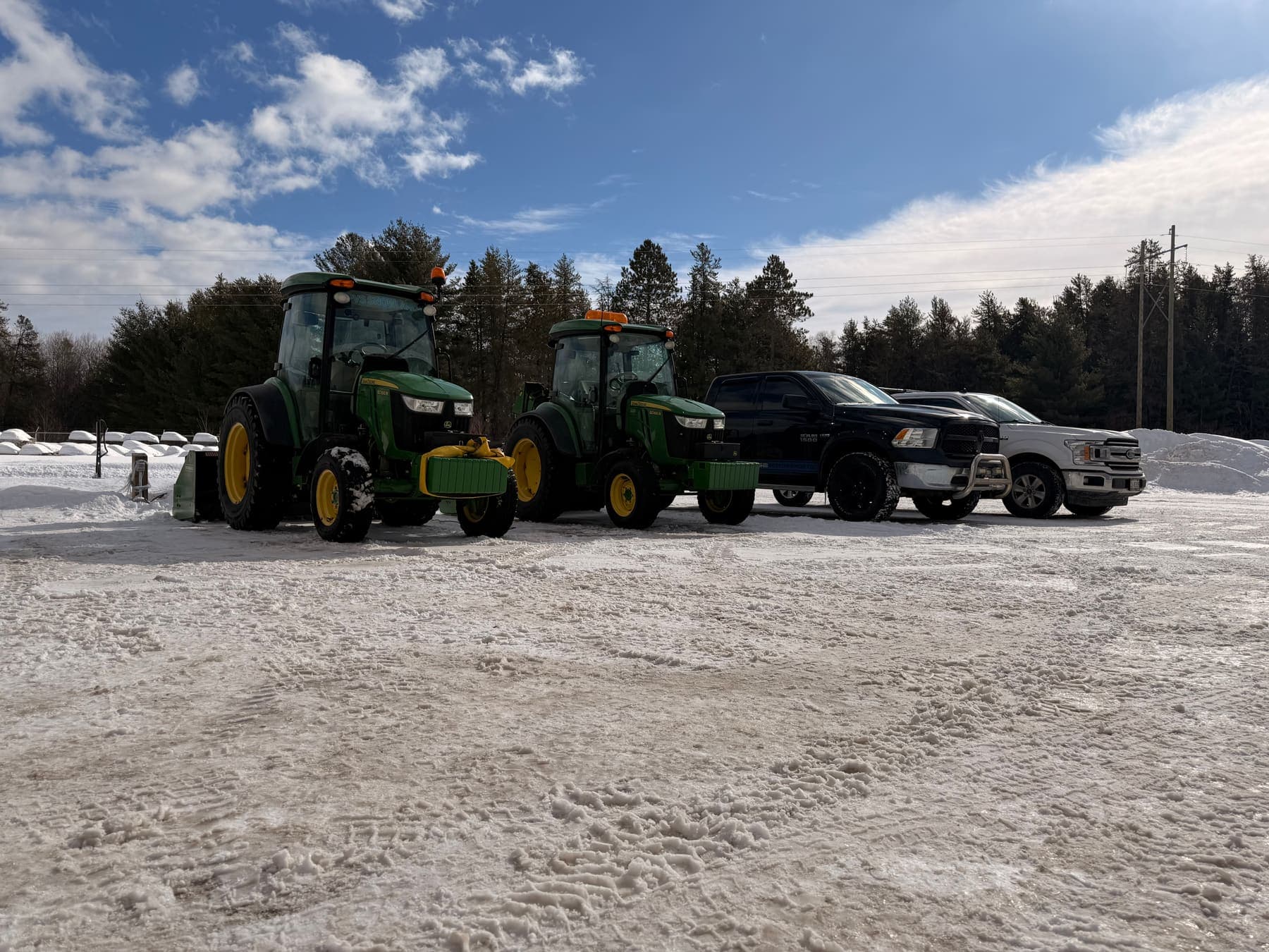 PVS SnowLand crew clearing a property after a snowfall — Ottawa Valley
