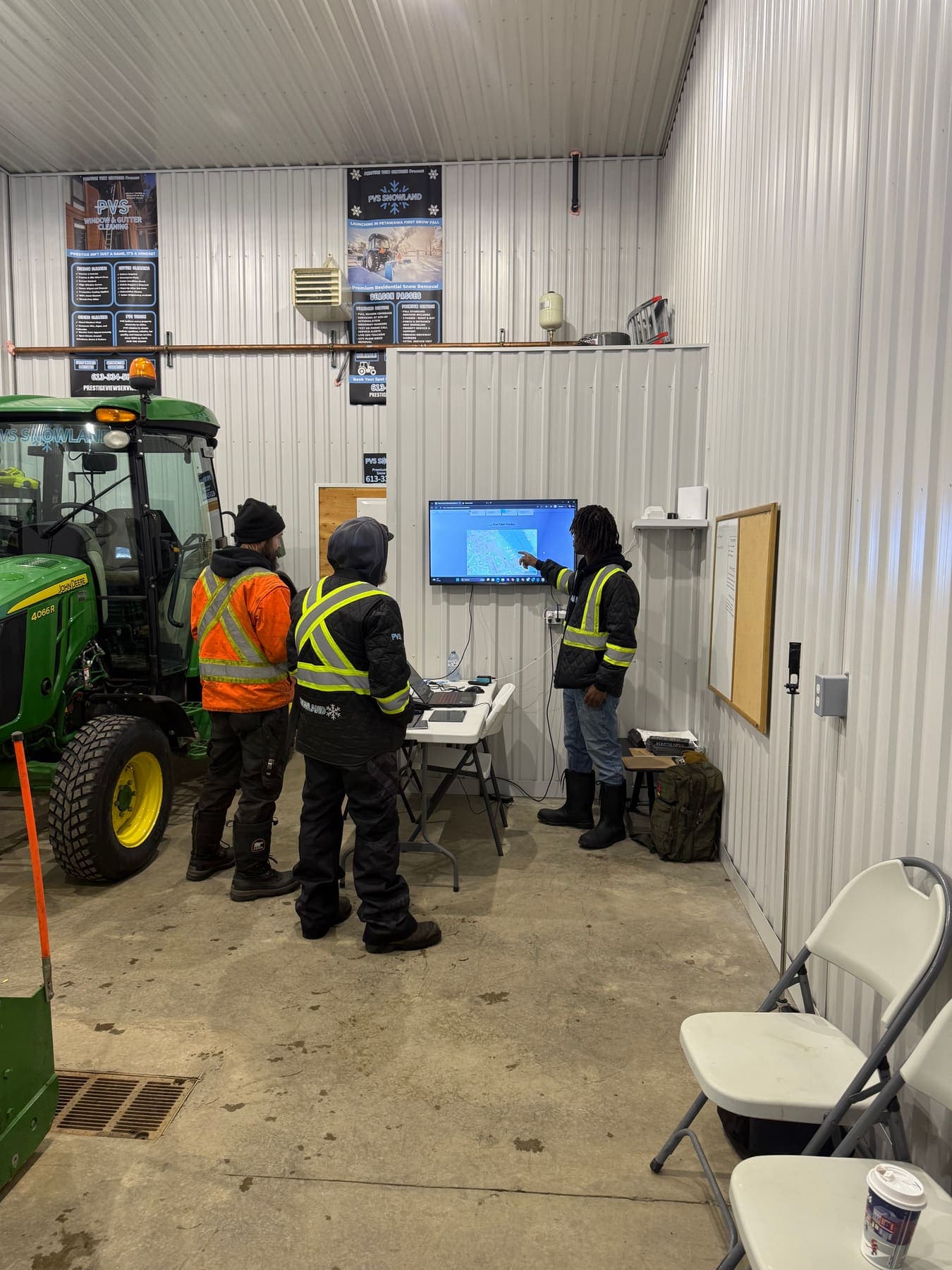 PVS SnowLand crew clearing a property after a snowfall — Ottawa Valley