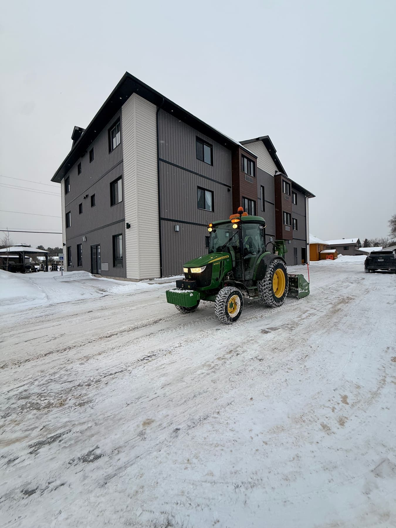 PVS SnowLand crew clearing a property after a snowfall — Ottawa Valley