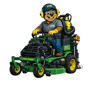 Sam, the PVS mascot beaver in crew uniform