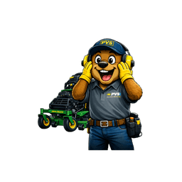 Sam, the PVS mascot beaver in crew uniform